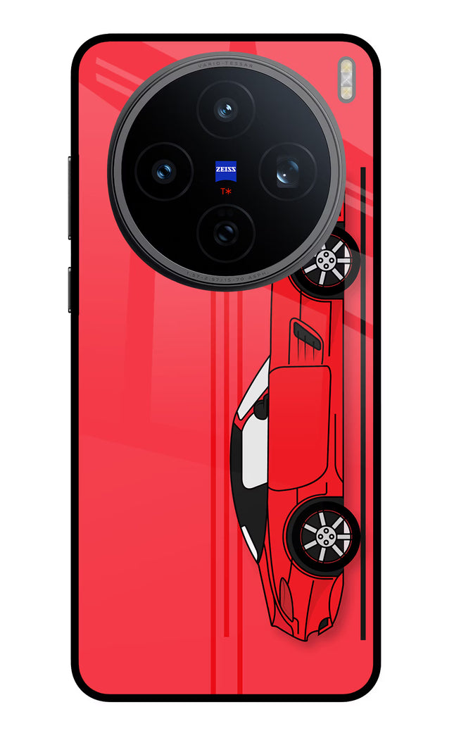 Red Velocity Vivo X200T Metal Case Back Cover by Casekaro