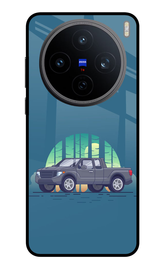 Retro Garage Vibe Vivo X200T Metal Case Back Cover by Casekaro
