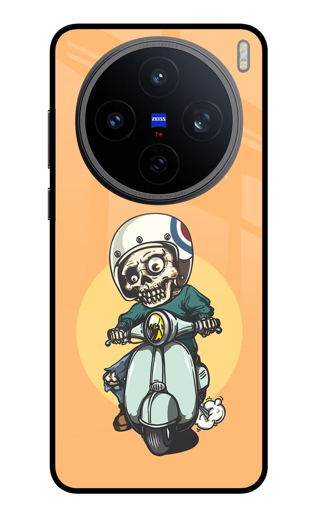 Undead Biker Vivo X200T Metal Case Back Cover by Casekaro