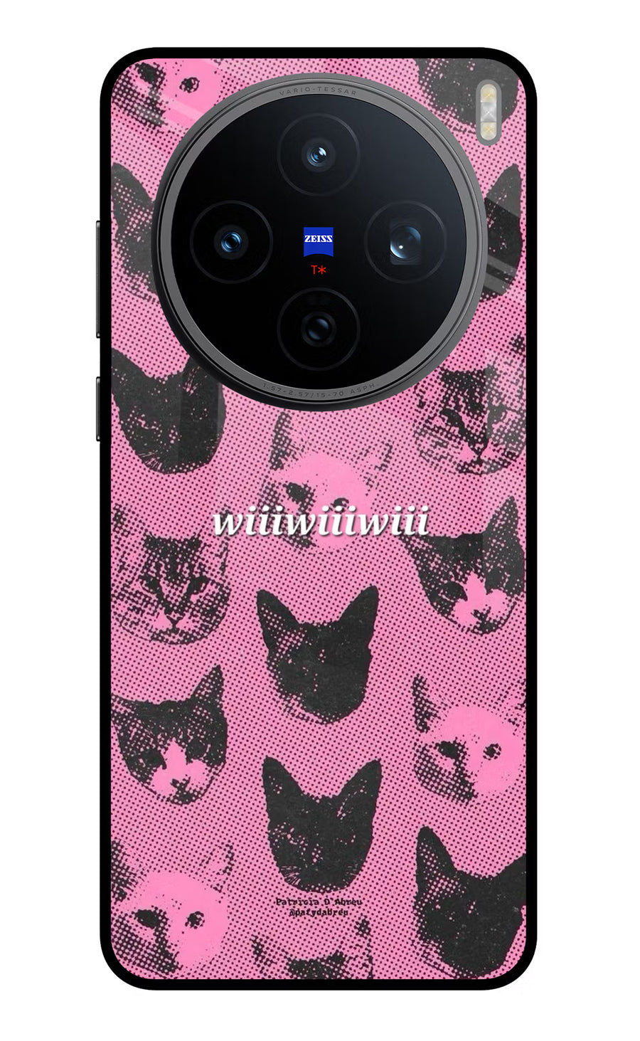 Pink Cats Vivo X200T Back Cover, Metal case