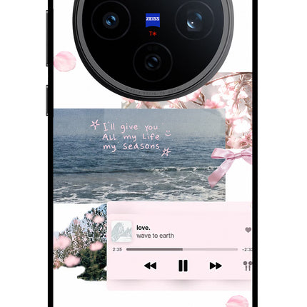 Wave to earth Vivo X200T Metal Case Back Cover by Casekaro