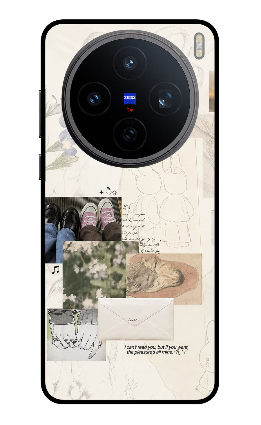 Soft Aesthetic Vivo X200T Back Cover, Metal case