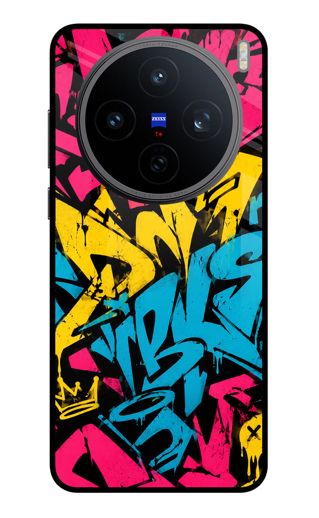 Graffiti Vibe Vivo X200T Metal Case Back Cover by Casekaro