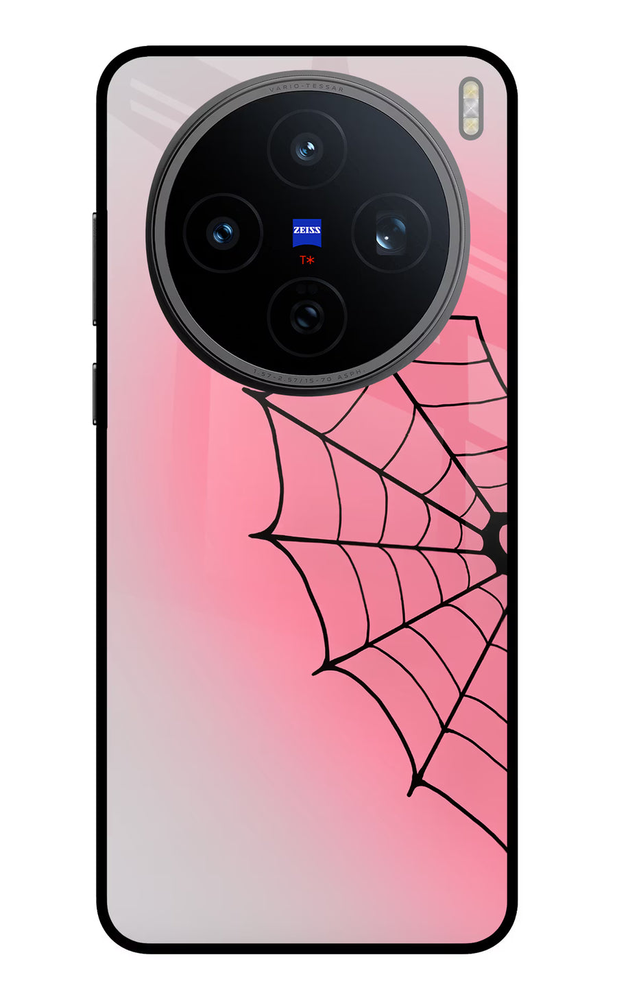 Pink Web Vivo X200T Back Cover, Metal case