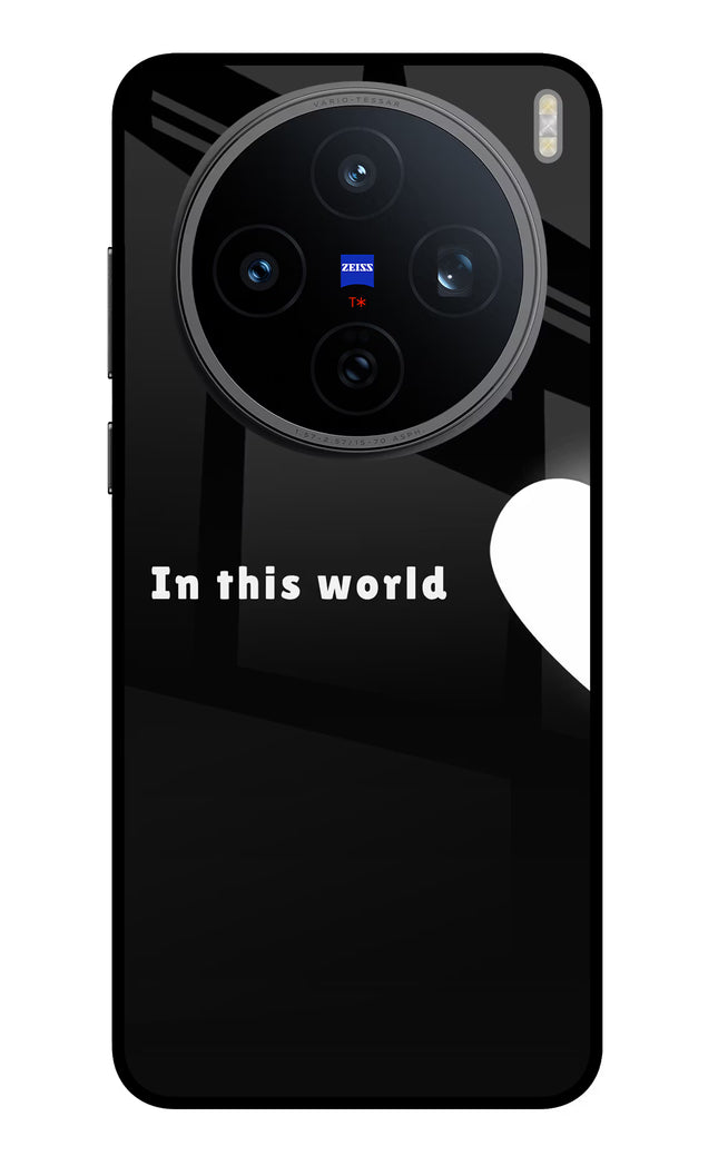 This World Vivo X200T Metal Case Back Cover by Casekaro