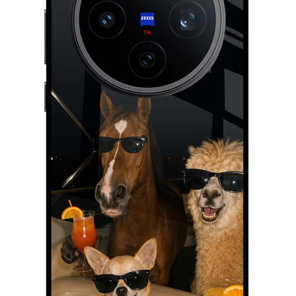 Party Squad Vivo X200T Metal Case Back Cover by Casekaro