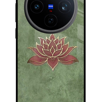 Lotus Grace Vivo X200T Metal Case Back Cover by Casekaro
