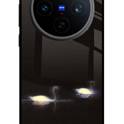 Silent Swans Vivo X200T Metal Case Back Cover by Casekaro