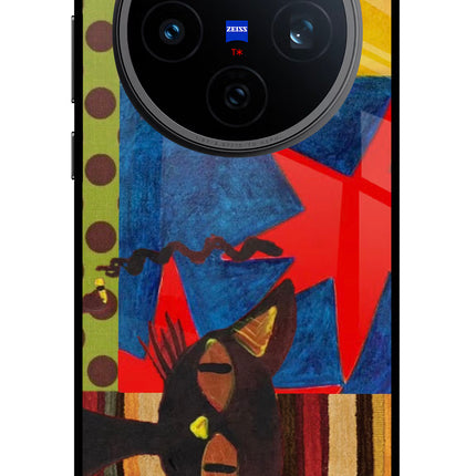Pop Cat Vivo X200T Metal Case Back Cover by Casekaro