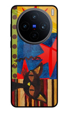 Pop Cat Vivo X200T Metal Case Back Cover by Casekaro