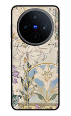 White Lily Vivo X200T Metal Case Back Cover by Casekaro