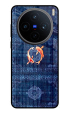 Koi Blue Vivo X200T Metal Case Back Cover by Casekaro