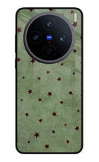 Green Stars Vivo X200T Metal Case Back Cover by Casekaro