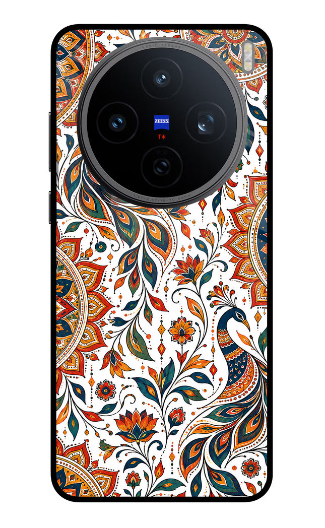 White Mayura Vivo X200T Metal Case Back Cover by Casekaro