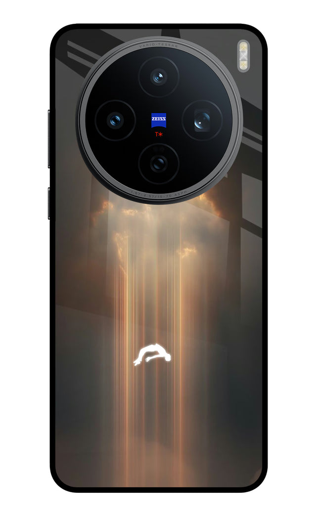 Heavenly Beam Vivo X200T Metal Case Back Cover by Casekaro