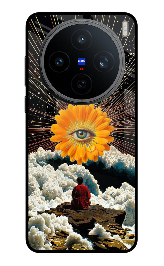 Cosmic Flower Vivo X200T Metal Case Back Cover by Casekaro