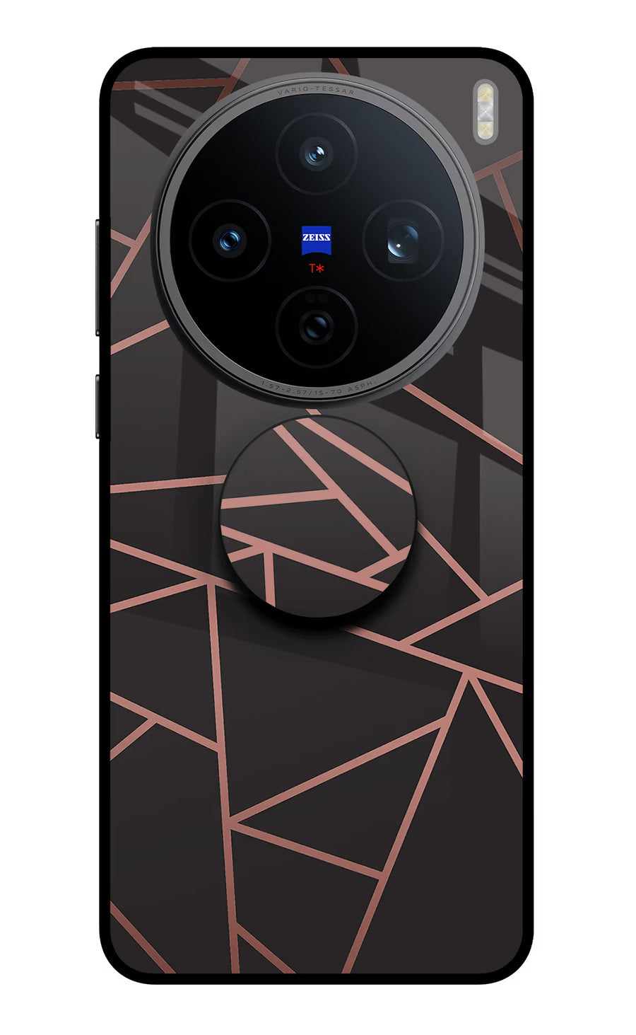 Geometric Pattern Vivo X200T Pop Case, Metal case
