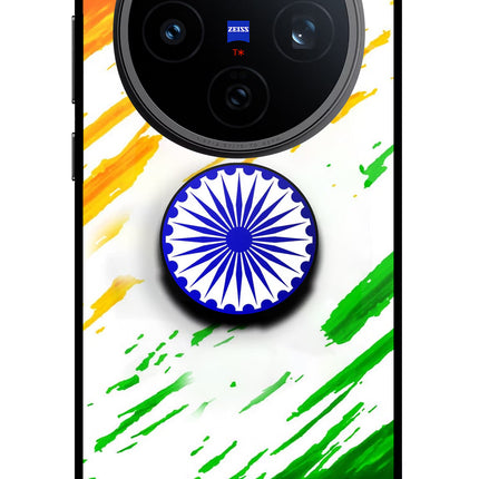 Indian Flag Ashoka Chakra Vivo X200T Pop Case by Casekaro