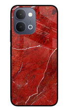 Red Marble Design iQOO Z11x 5G Metal Case Back Cover by Casekaro