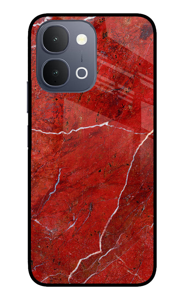 Red Marble Design iQOO Z11x 5G Metal Case Back Cover by Casekaro