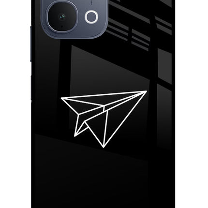 Paper Plane White iQOO Z11x 5G Metal Case Back Cover by Casekaro