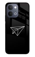Paper Plane White iQOO Z11x 5G Metal Case Back Cover by Casekaro