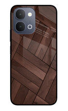 Wooden Texture Design iQOO Z11x 5G Metal Case Back Cover by Casekaro