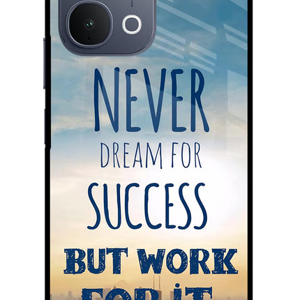 Never Dream For Success But Work For It iQOO Z11x 5G Metal Case Back Cover by Casekaro