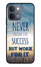 Never Dream For Success But Work For It iQOO Z11x 5G Metal Case Back Cover by Casekaro