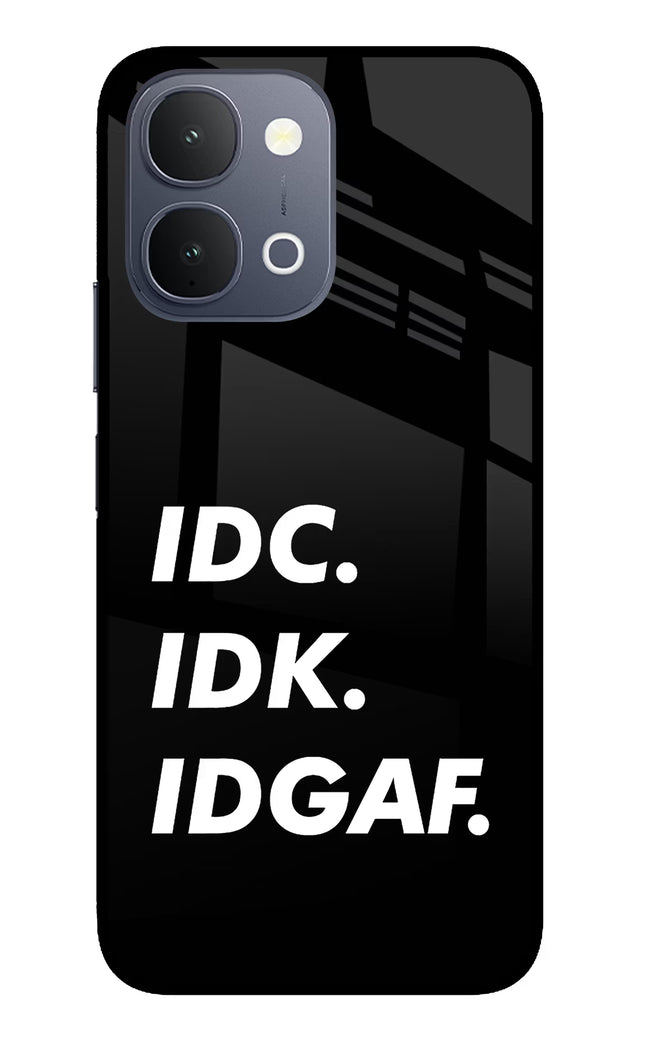 Idc Idk Idgaf iQOO Z11x 5G Metal Case Back Cover by Casekaro