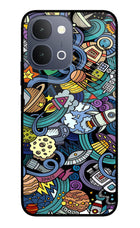 Space Abstract iQOO Z11x 5G Metal Case Back Cover by Casekaro