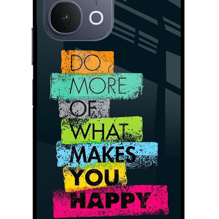 Do More Of What Makes You Happy iQOO Z11x 5G Metal Case Back Cover by Casekaro