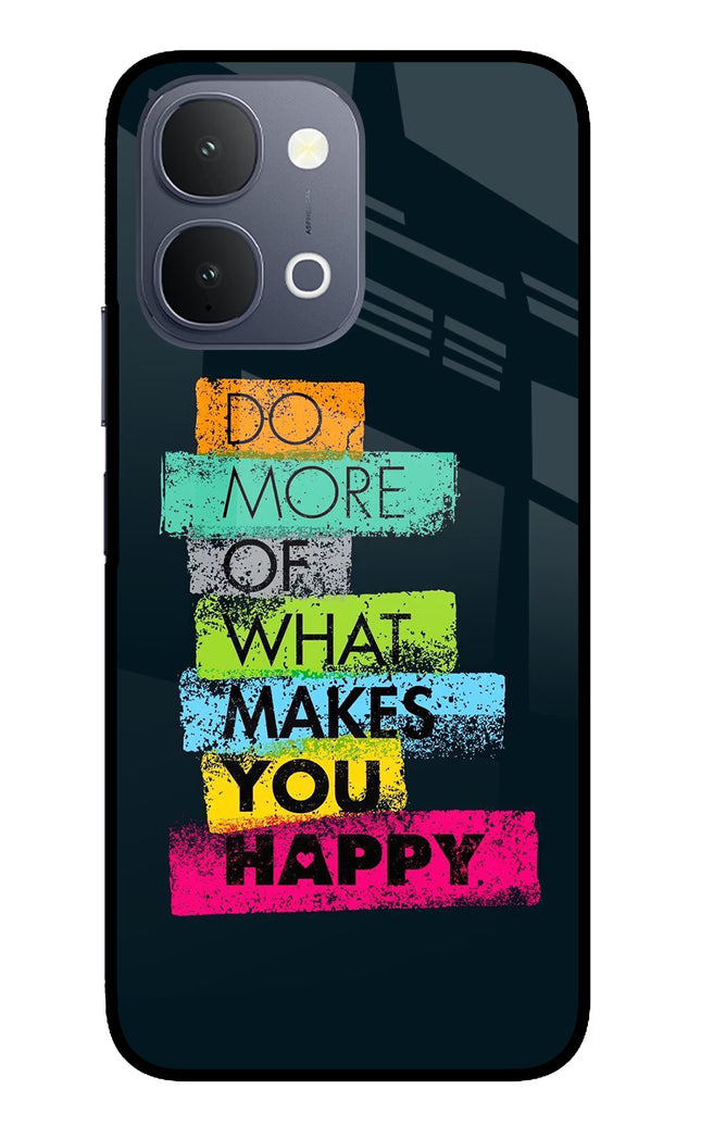 Do More Of What Makes You Happy iQOO Z11x 5G Metal Case Back Cover by Casekaro