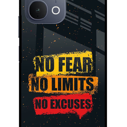 No Fear No Limits No Excuse iQOO Z11x 5G Metal Case Back Cover by Casekaro