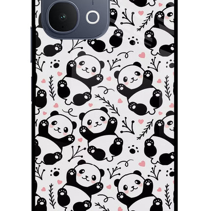 Cute Panda iQOO Z11x 5G Metal Case Back Cover by Casekaro