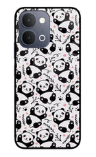 Cute Panda iQOO Z11x 5G Metal Case Back Cover by Casekaro