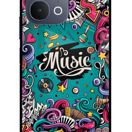 Music Graffiti iQOO Z11x 5G Metal Case Back Cover by Casekaro