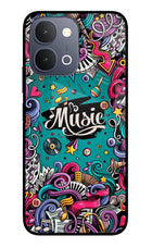Music Graffiti iQOO Z11x 5G Metal Case Back Cover by Casekaro