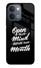 Open Your Mind Before Your Mouth iQOO Z11x 5G Metal Case Back Cover by Casekaro