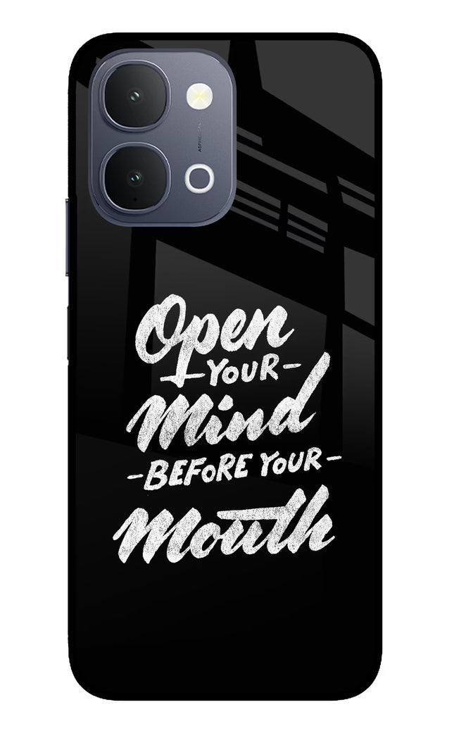 Open Your Mind Before Your Mouth iQOO Z11x 5G Metal Case Back Cover by Casekaro