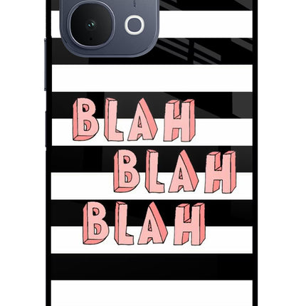 Blah Blah Blah iQOO Z11x 5G Metal Case Back Cover by Casekaro