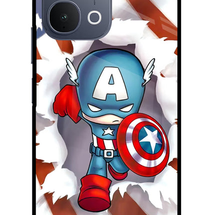 Captain America iQOO Z11x 5G Metal Case Back Cover by Casekaro