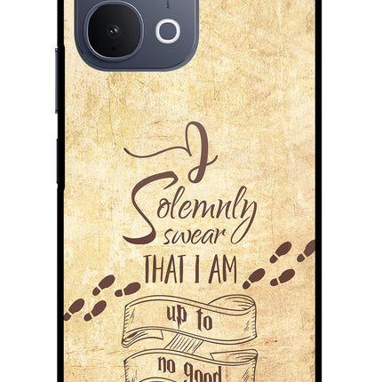 I Solemnly swear that i up to no good iQOO Z11x 5G Metal Case Back Cover by Casekaro