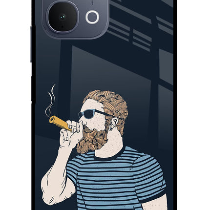 Smoking iQOO Z11x 5G Metal Case Back Cover by Casekaro