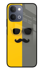 Sunglasses with Mustache iQOO Z11x 5G Metal Case Back Cover by Casekaro