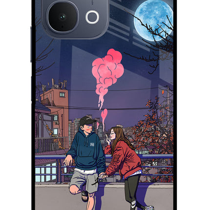 Chilling Couple iQOO Z11x 5G Metal Case Back Cover by Casekaro