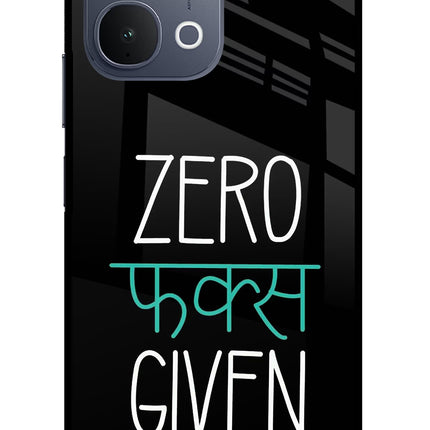 Zero Fucks Given iQOO Z11x 5G Metal Case Back Cover by Casekaro