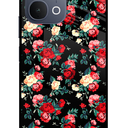 Rose Pattern iQOO Z11x 5G Metal Case Back Cover by Casekaro
