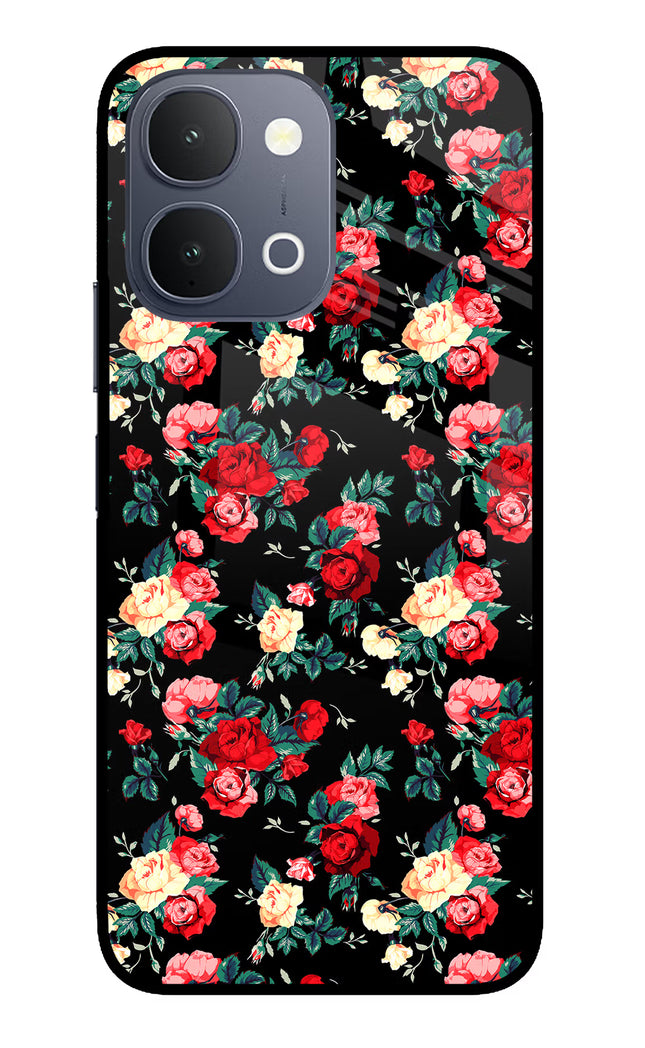 Rose Pattern iQOO Z11x 5G Metal Case Back Cover by Casekaro