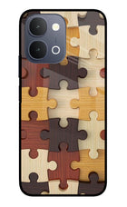 Wooden Puzzle iQOO Z11x 5G Metal Case Back Cover by Casekaro